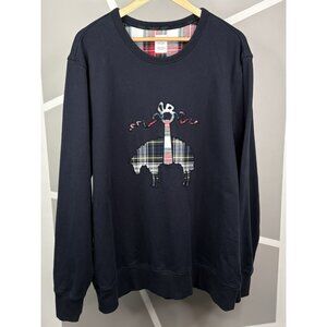 Brooks Brothers Cotton French Terry Golden Fleece Tartan Mens XXL Sweatshirt